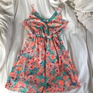 Lush floral mini dress